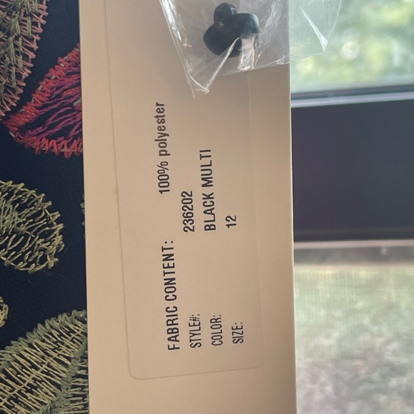 Teri Jon by Ricki Freeman Floral Embroidered A-Line Dress Size 12 - Picture 6 of 8